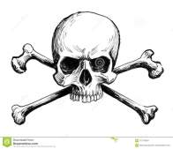 ink-black-white-illustration-human-skull-crossed-bones-skull-bones-111370654